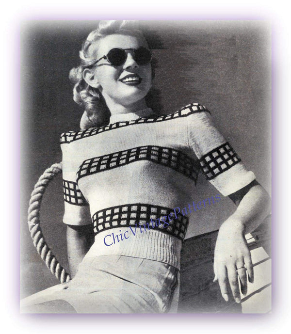 Ladies Knitting Patterns - ChicVintagePatterns