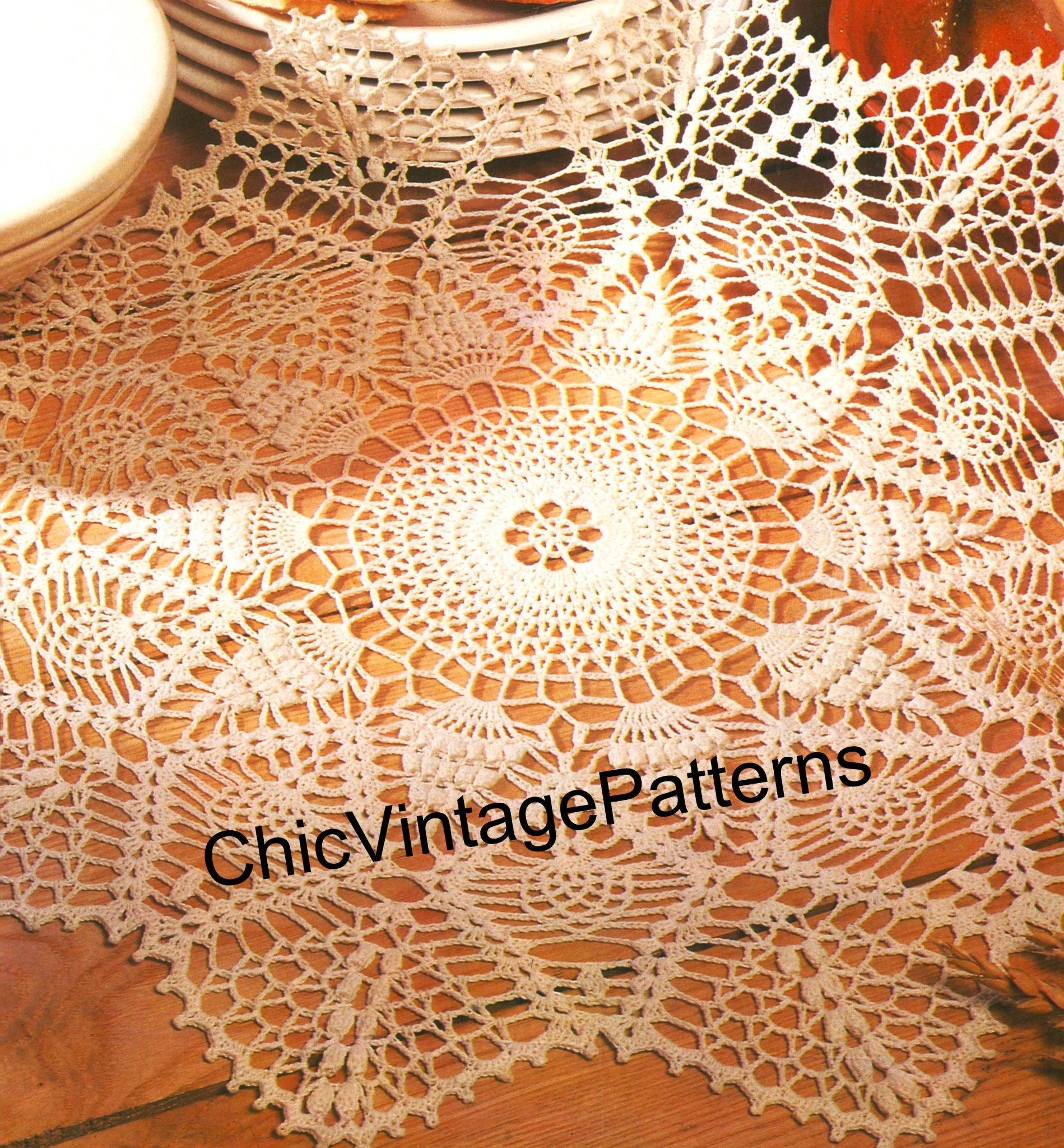 Crochet Doily Pattern, Instant Download