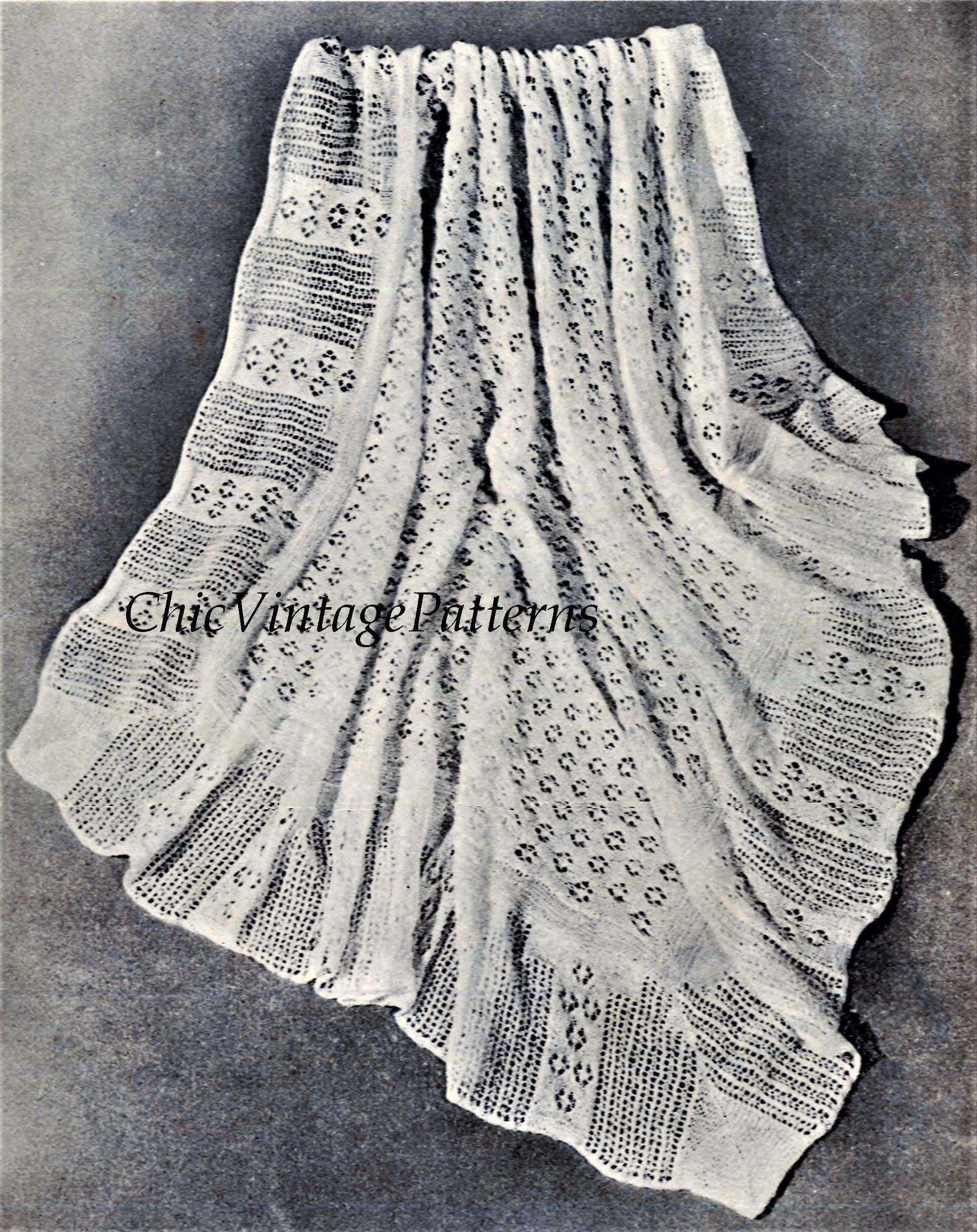 Vintage baby discount shawl knitting patterns