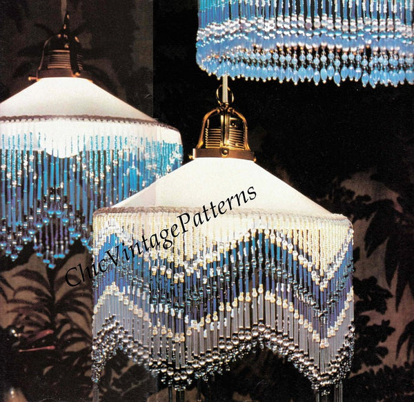 Beaded fringe lamp sales