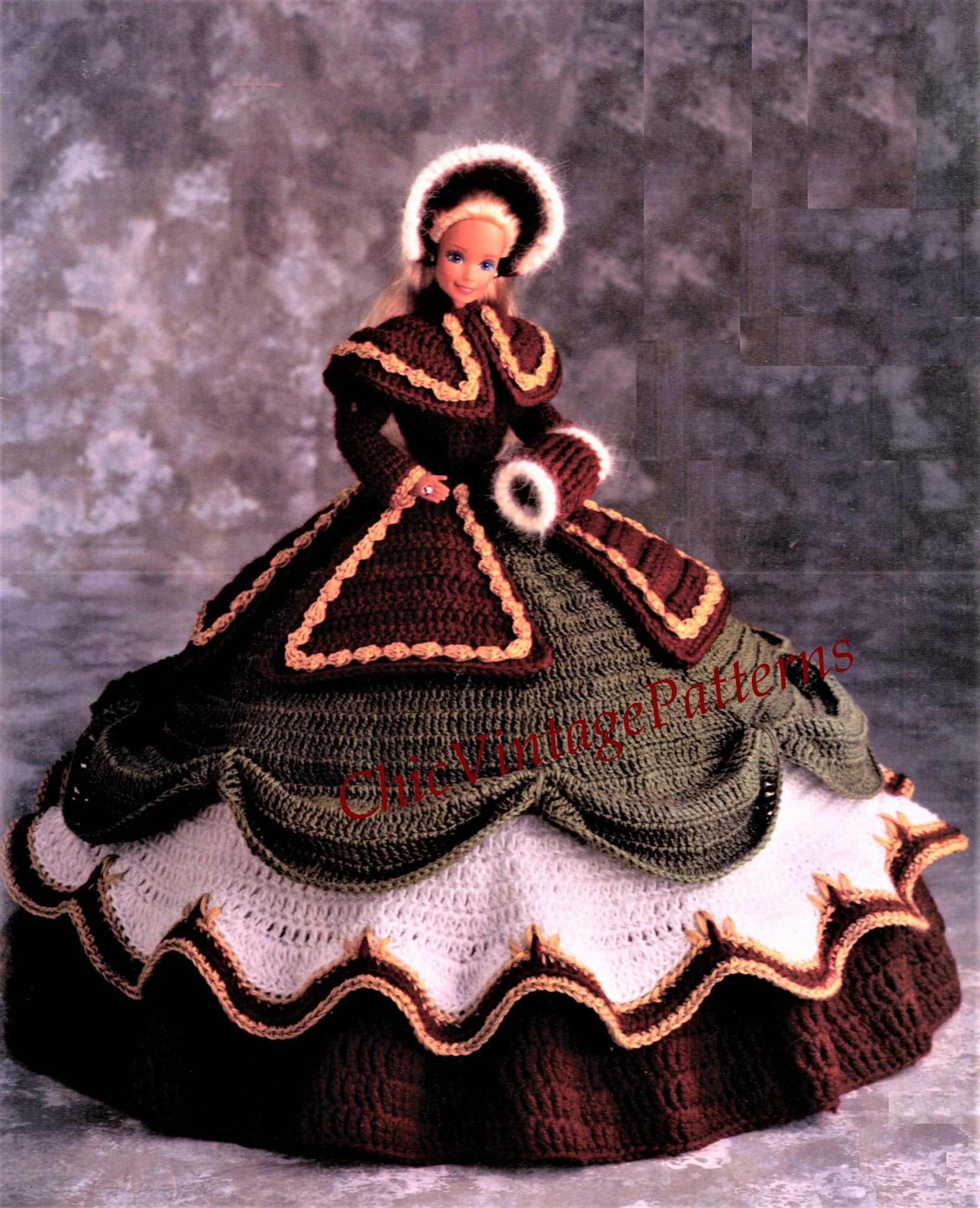 Christmas Doll s Dress Pattern ChicVintagePatterns