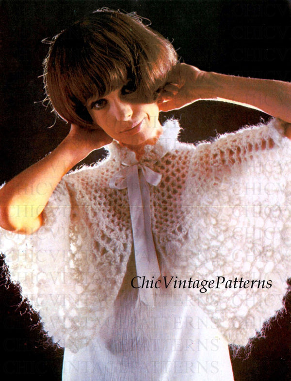 Ladies Bed Cape Pattern PDF Crochet Pattern