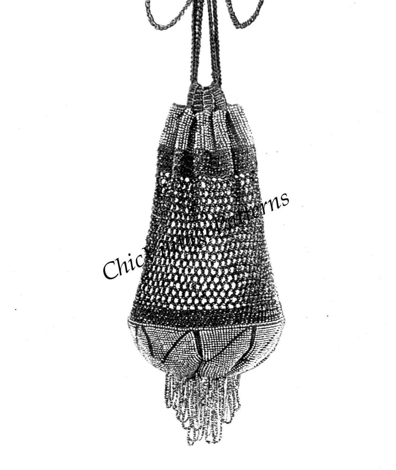 Beaded Crochet Hobo Bag Purse Pattern - Croyden Crochet