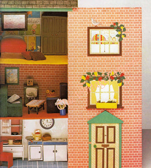 Cardboard Doll's House and Furniture Pattern, No Special Skills Required, Instant Download