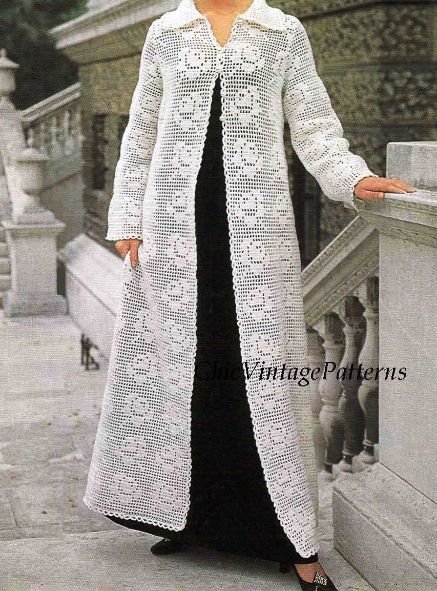 Crochet overcoat shop